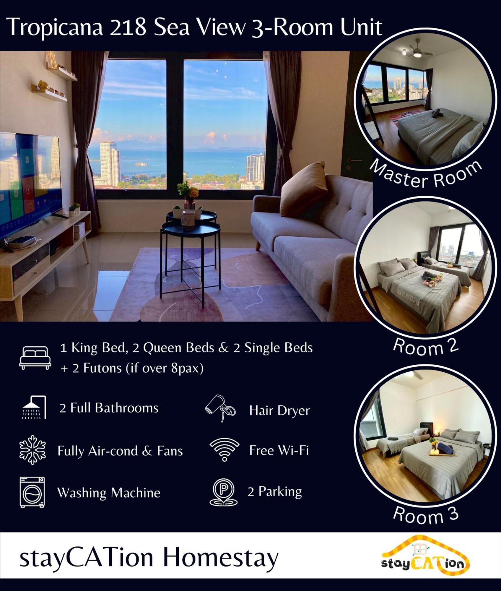 Tropicana 218 Macalister Sea & City View By Staycation Homestay Джорджтаун Экстерьер фото
