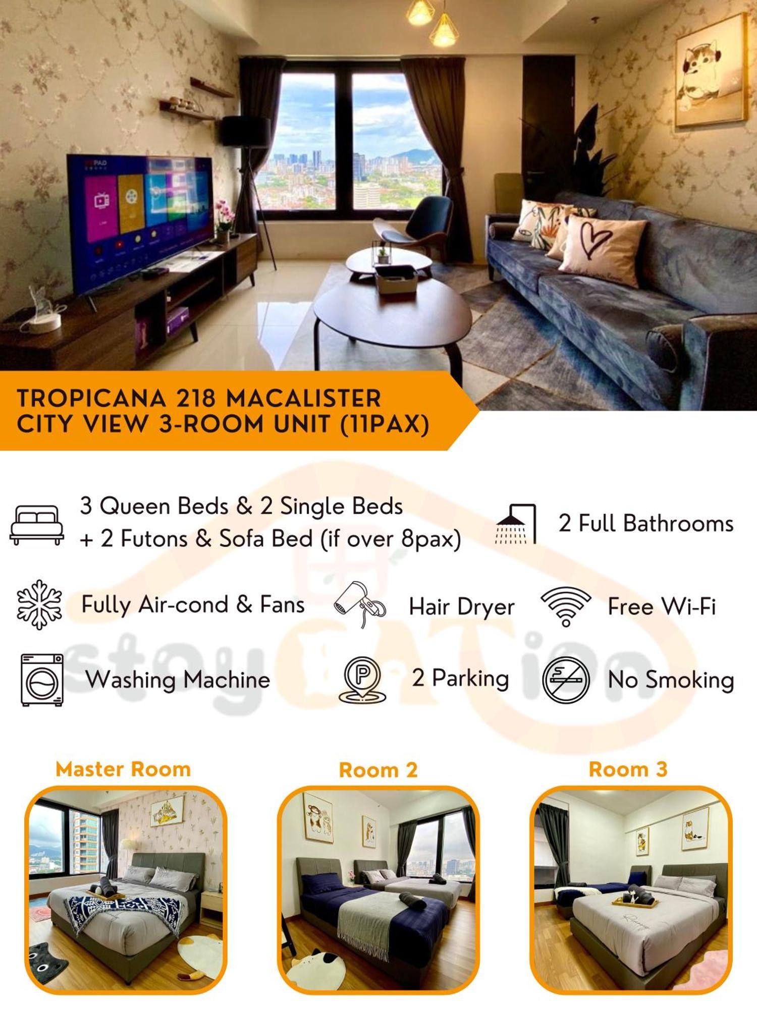 Tropicana 218 Macalister Sea & City View By Staycation Homestay Джорджтаун Экстерьер фото