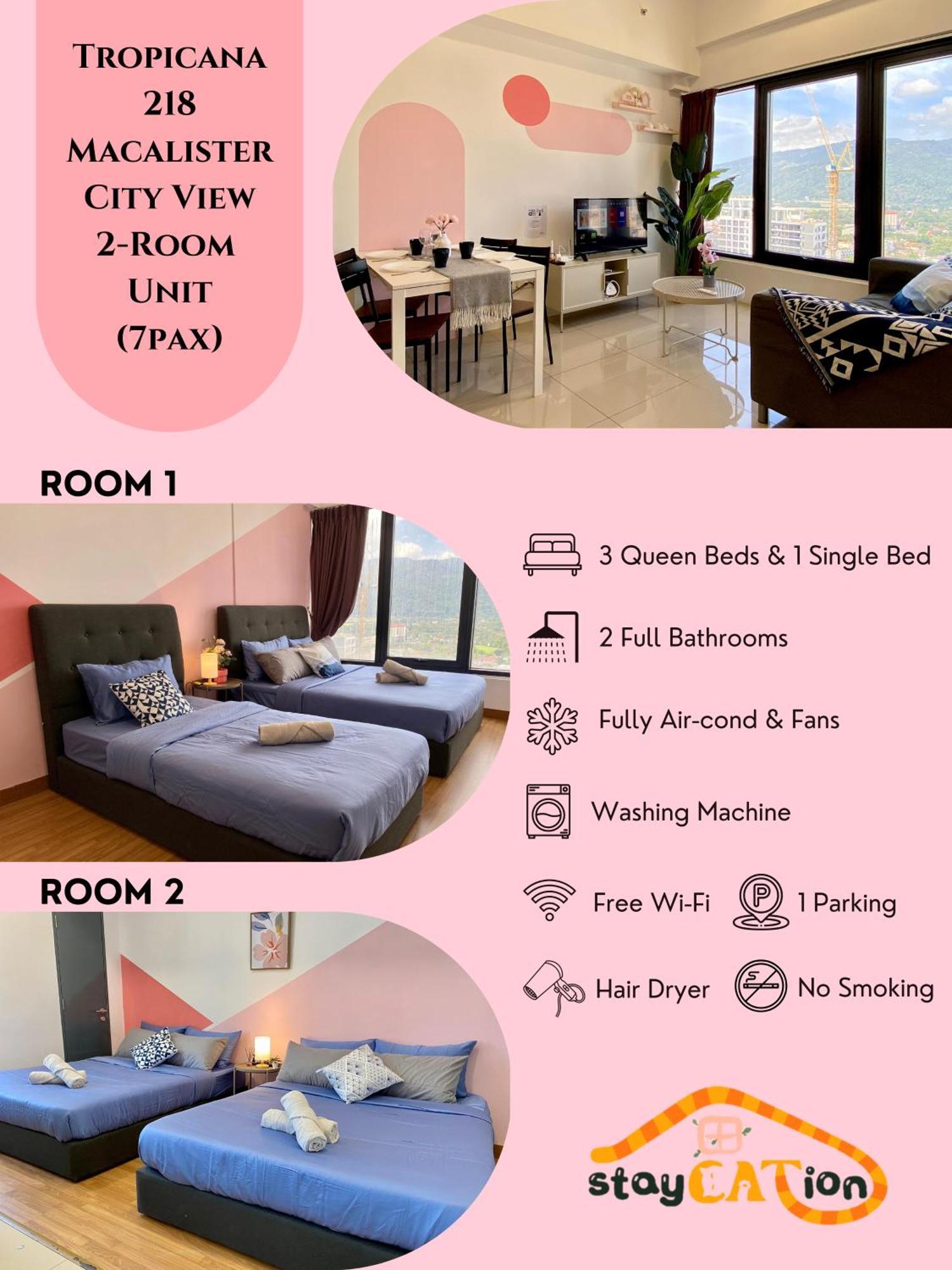 Tropicana 218 Macalister Sea & City View By Staycation Homestay Джорджтаун Экстерьер фото